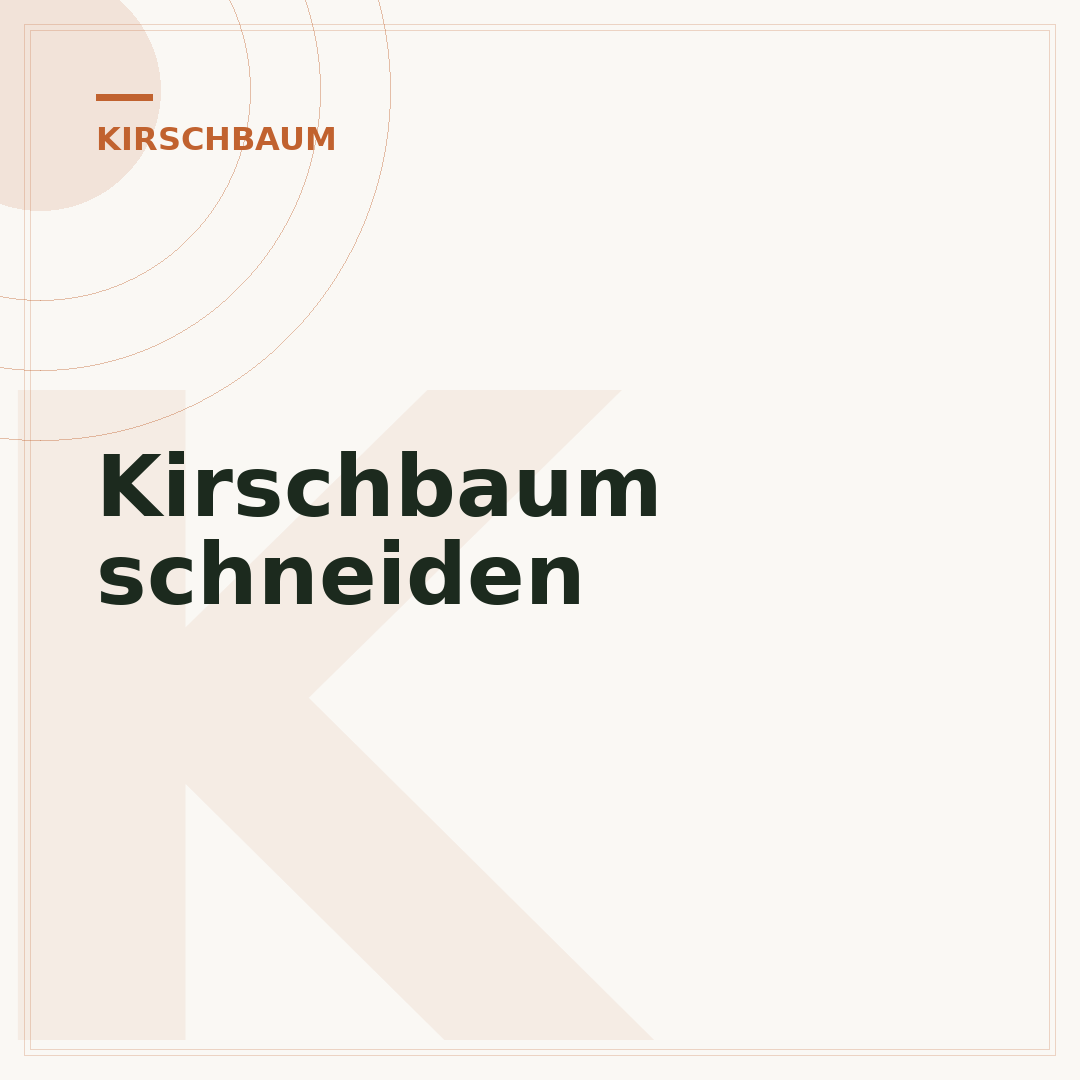 Kirschbaum schneiden