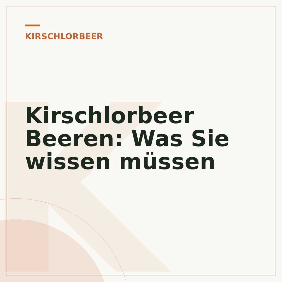 Kirschlorbeer Beeren: Was Sie wissen müssen