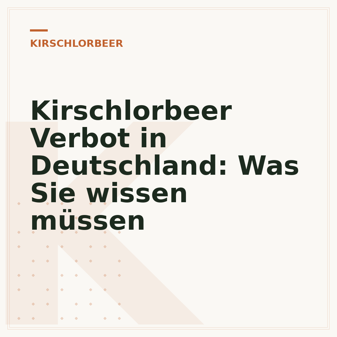 Kirschlorbeer Verbot in Deutschland: Was Sie wissen müssen