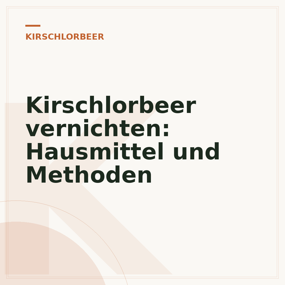 Kirschlorbeer vernichten: Hausmittel und Methoden