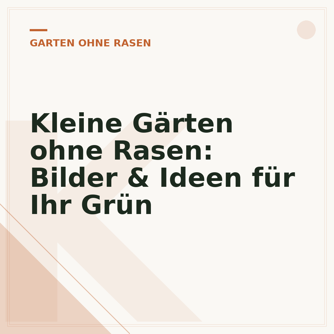Kleine Gärten ohne Rasen: Bilder & Ideen für Ihr Grün