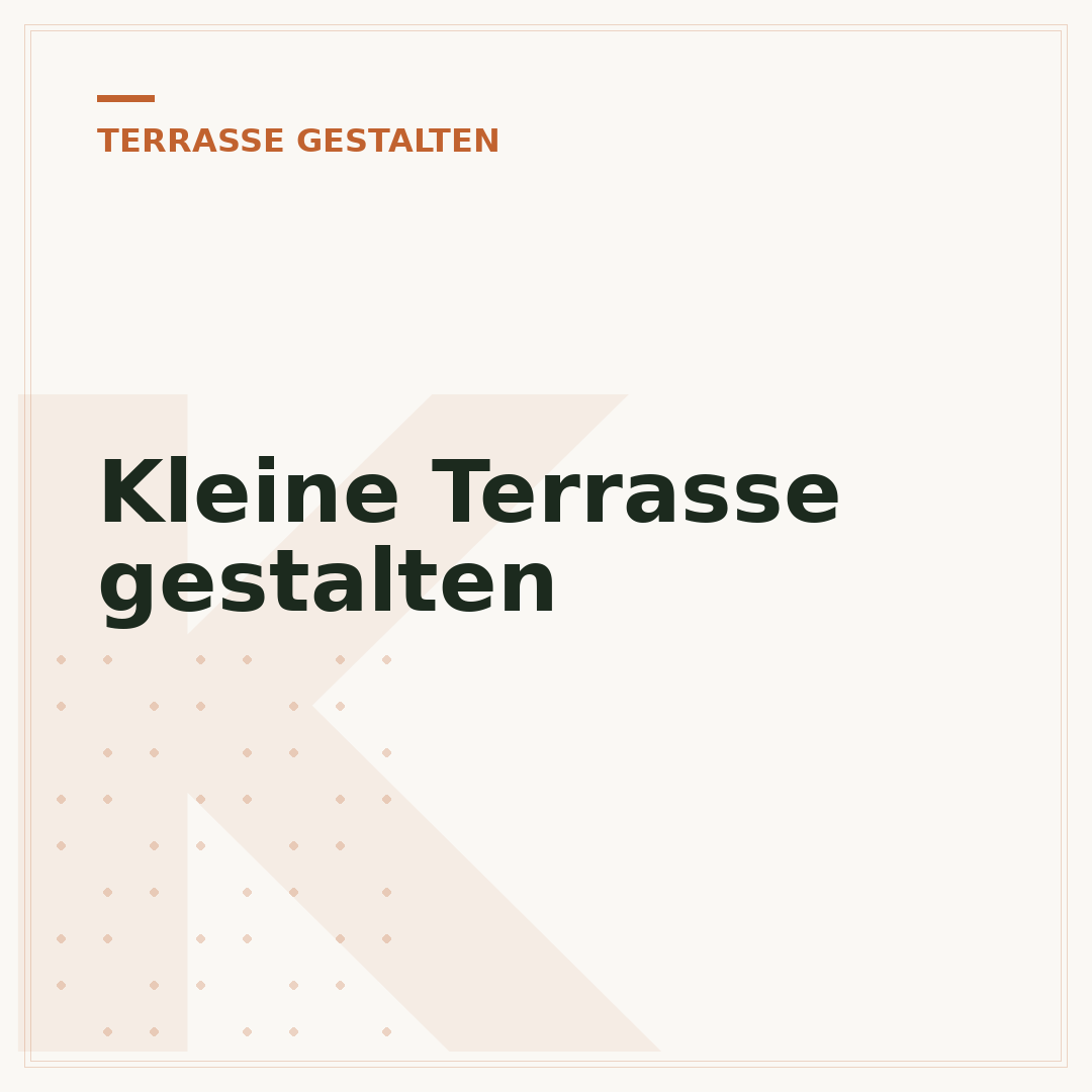 Kleine Terrasse gestalten