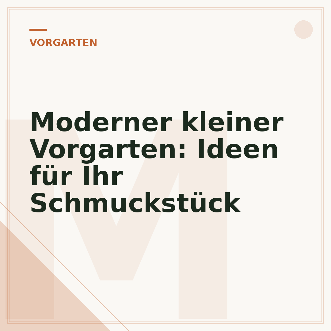 Moderner kleiner Vorgarten: Ideen für Ihr Schmuckstück