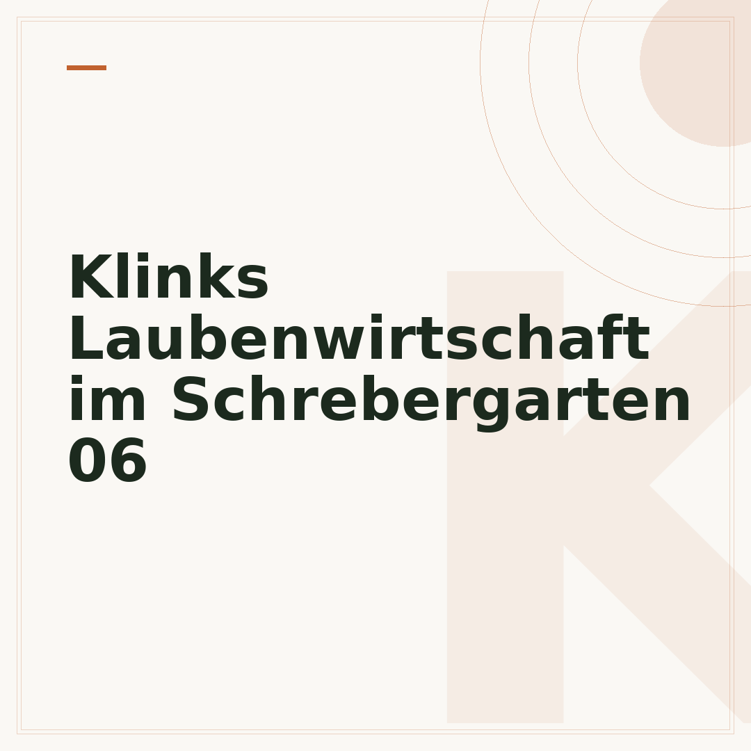 Klinks Laubenwirtschaft im Schrebergarten 06