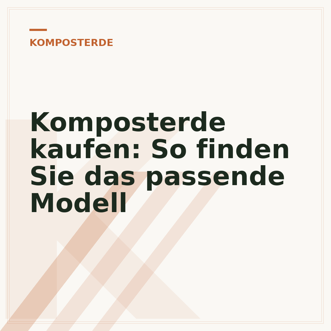 Komposterde kaufen: So finden Sie das passende Modell