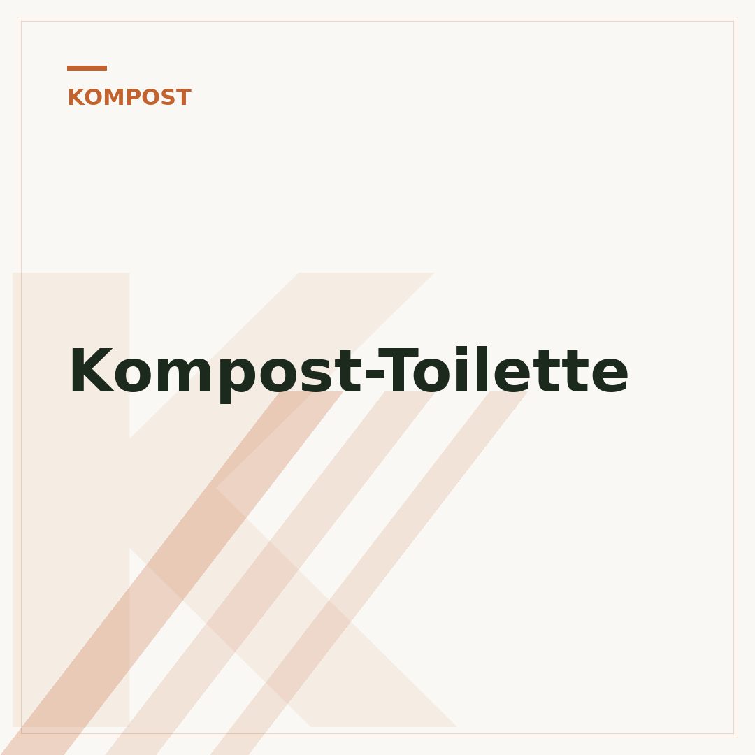 Kompost-Toilette