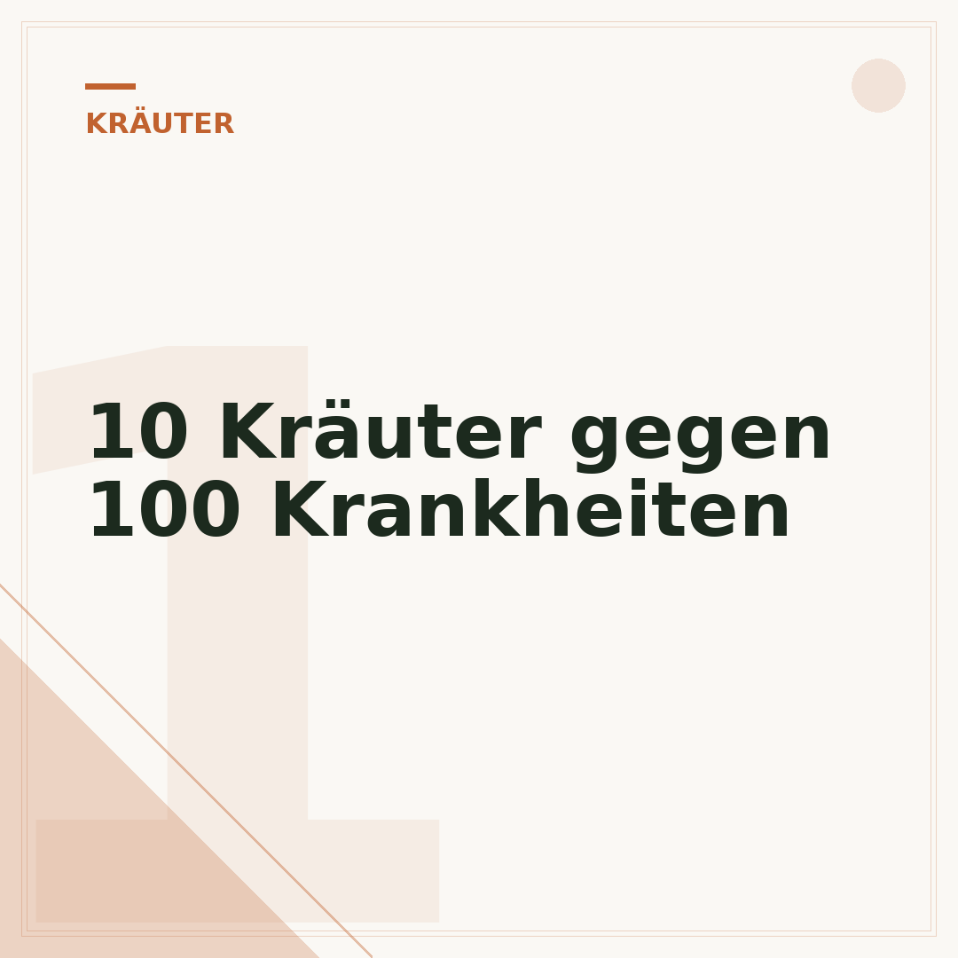 10 Kräuter gegen 100 Krankheiten