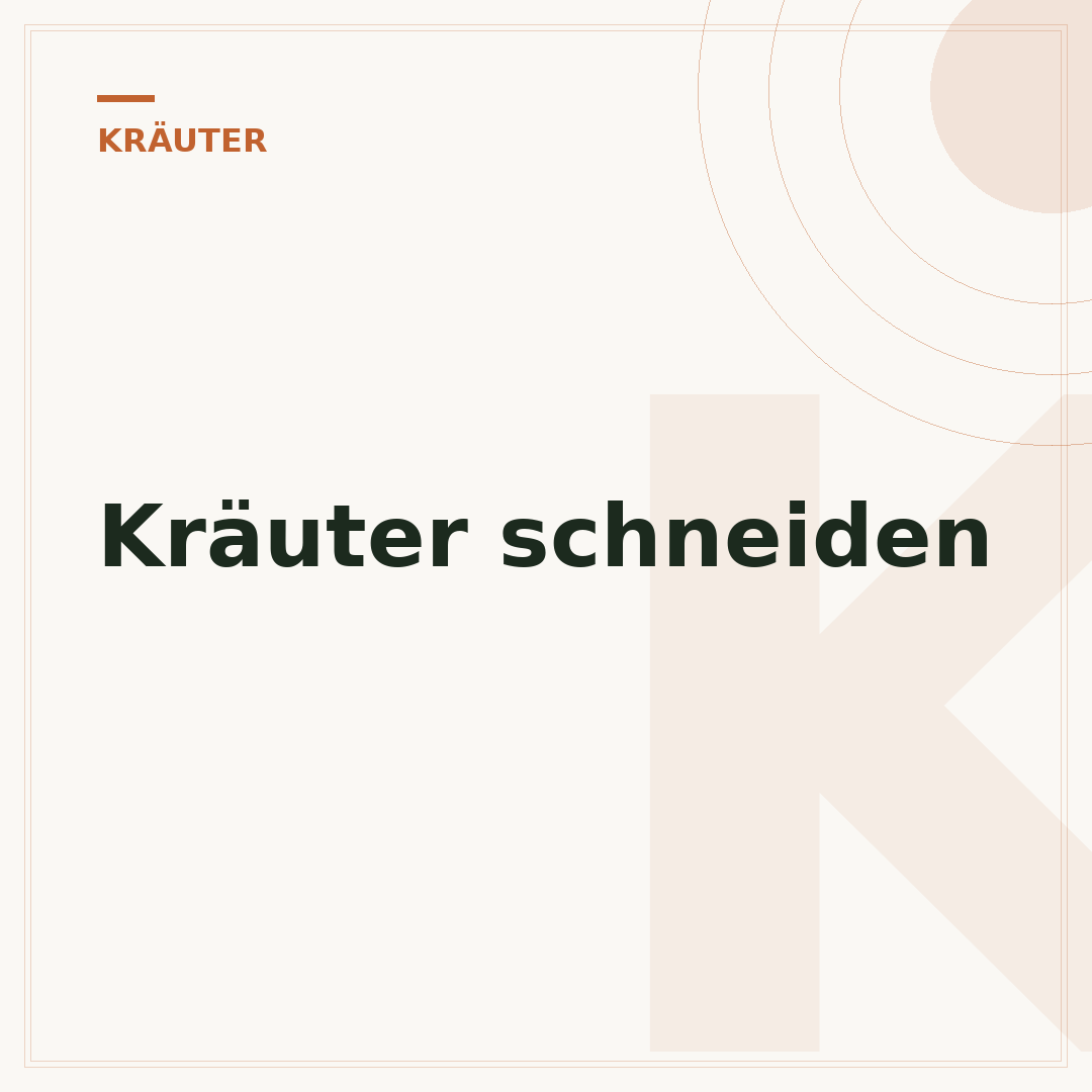 Kräuter schneiden