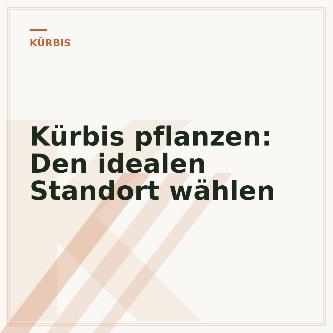 Kürbis pflanzen: Den idealen Standort wählen