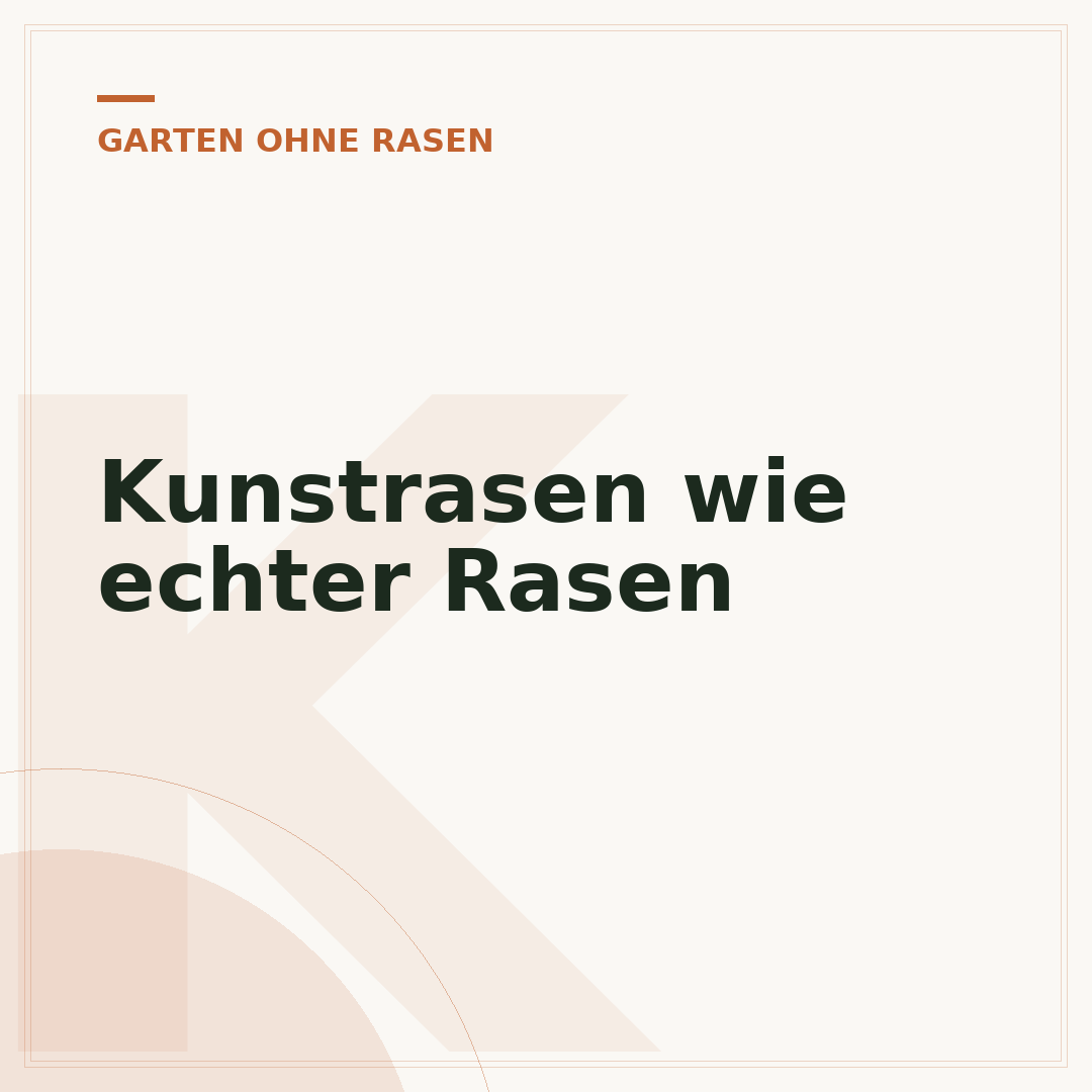 Kunstrasen wie echter Rasen
