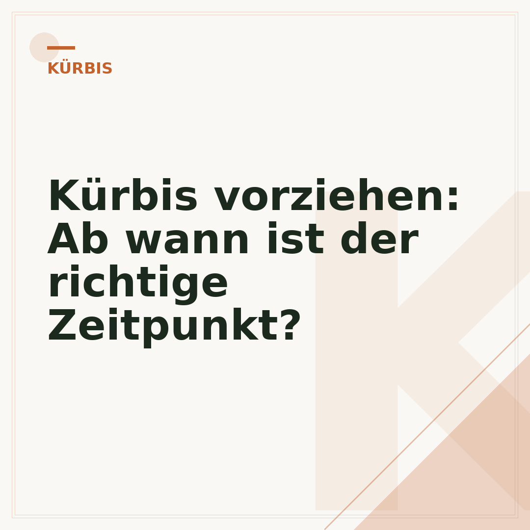 Kürbis vorziehen: Ab wann ist der richtige Zeitpunkt?