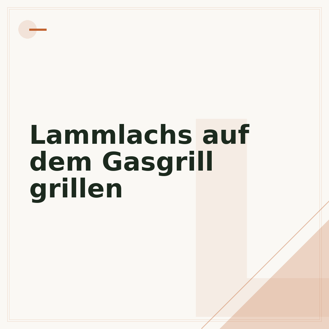 Lammlachs auf dem Gasgrill grillen