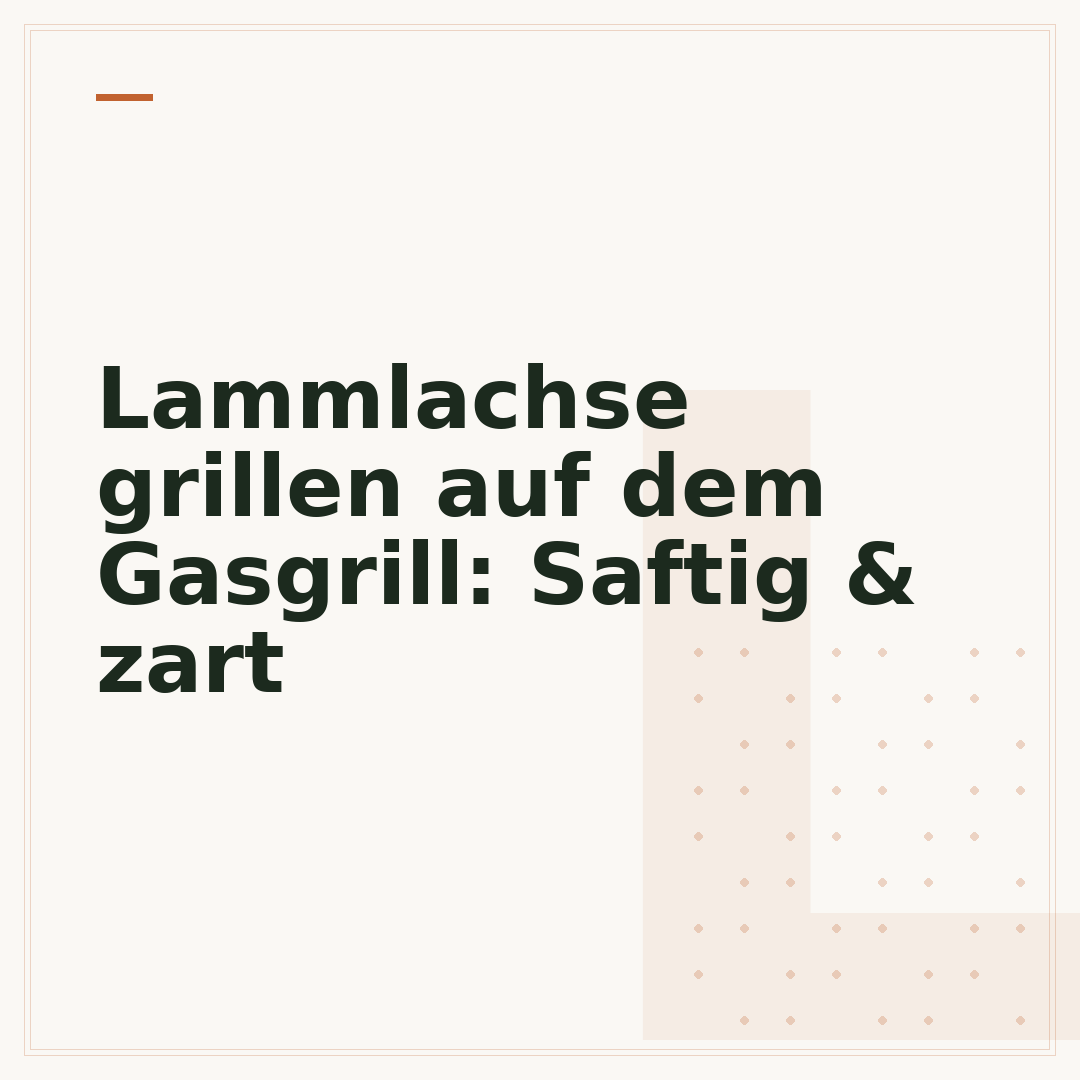 Lammlachse grillen auf dem Gasgrill: Saftig & zart