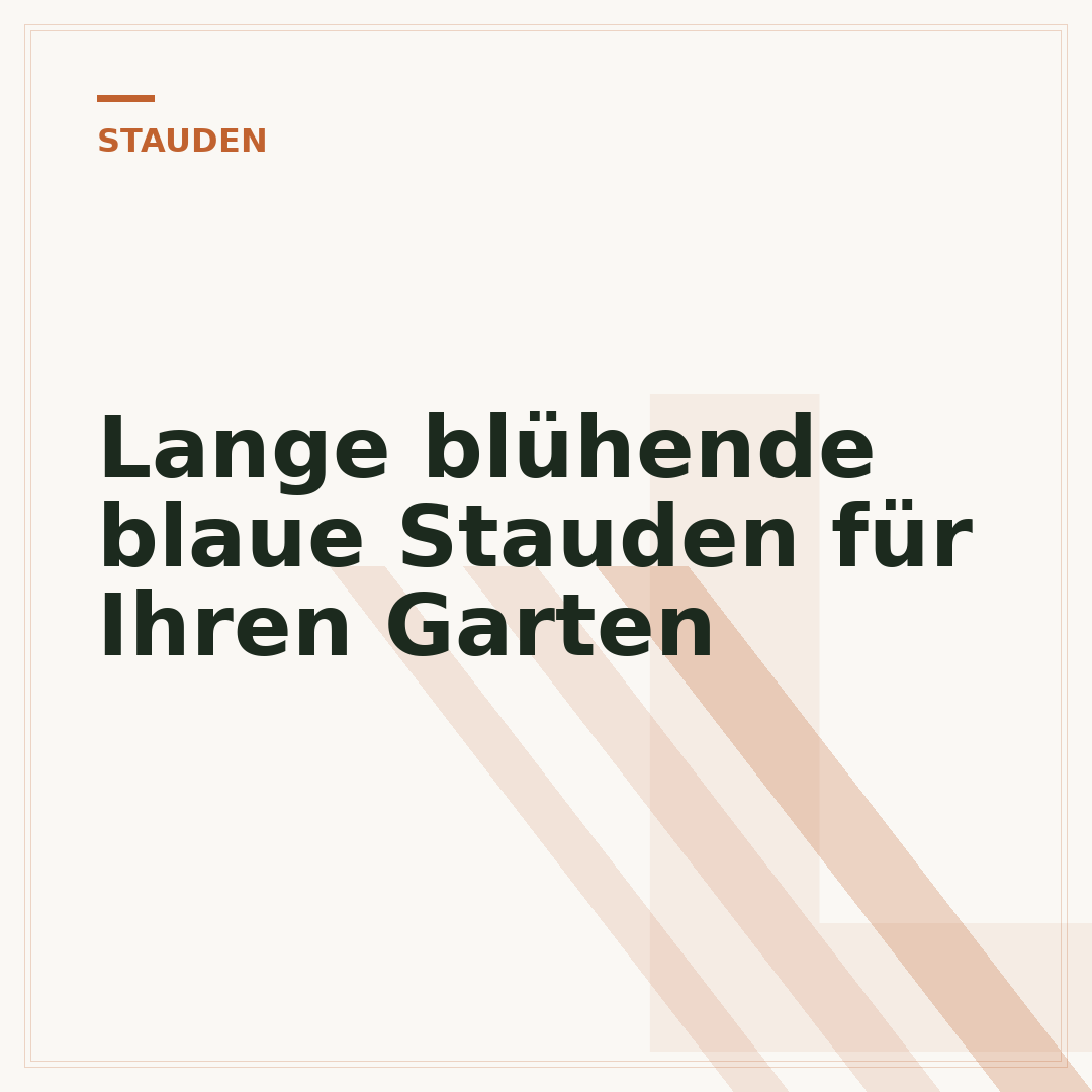 Lange blühende blaue Stauden für Ihren Garten