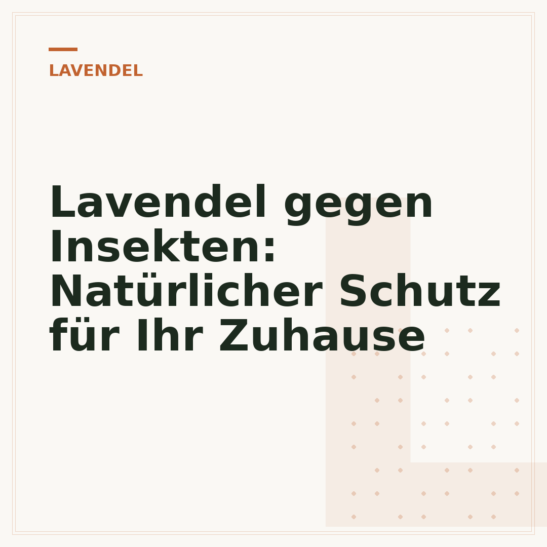 Lavendel gegen Insekten: Natürlicher Schutz für Ihr Zuhause