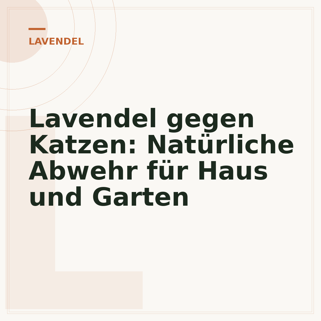Lavendel gegen Katzen: Natürliche Abwehr für Haus und Garten