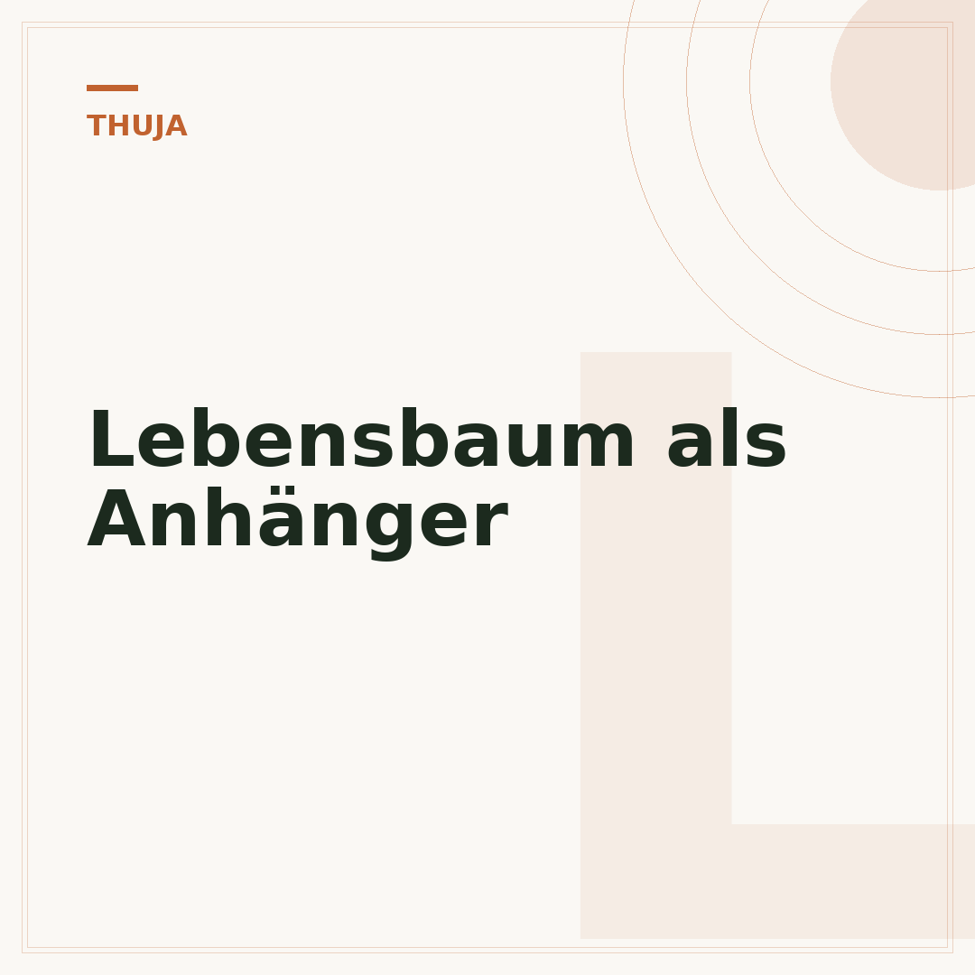 Lebensbaum als Anhänger
