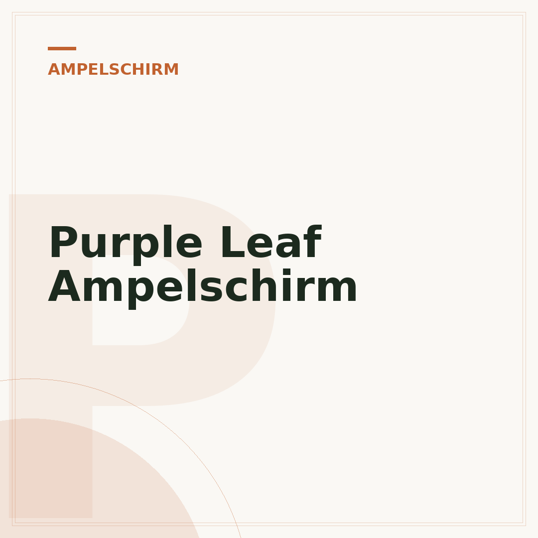 Purple Leaf Ampelschirm