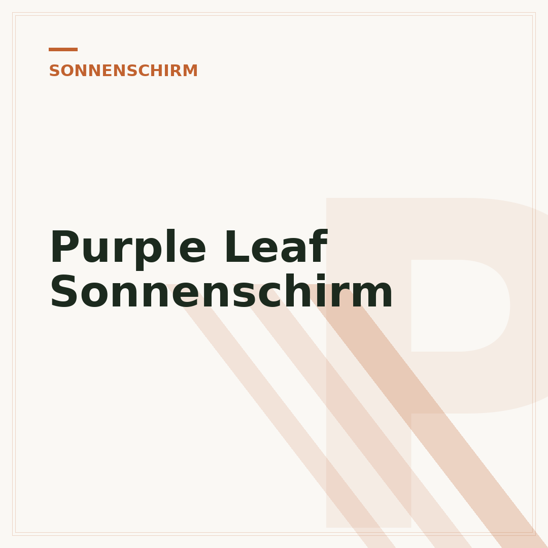 Purple Leaf Sonnenschirm