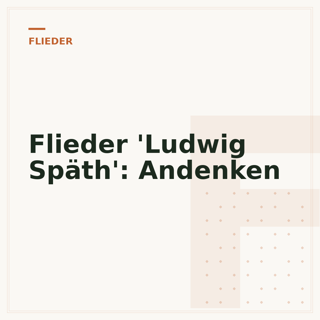 Flieder 'Ludwig Späth': Andenken