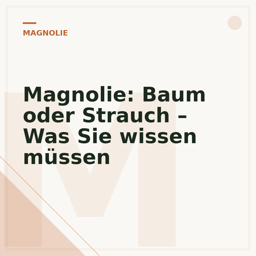 Magnolie: Baum oder Strauch – Was Sie wissen müssen