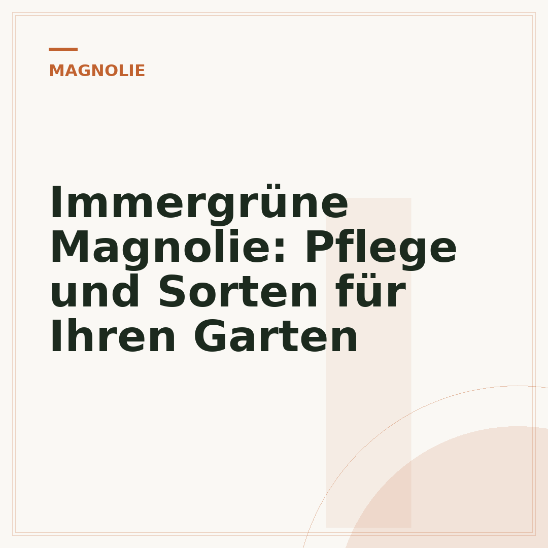 Immergrüne Magnolie: Pflege und Sorten für Ihren Garten