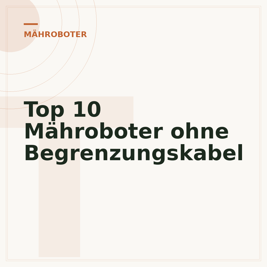 Top 10 Mähroboter ohne Begrenzungskabel
