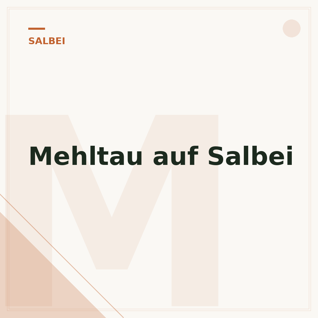 Mehltau auf Salbei