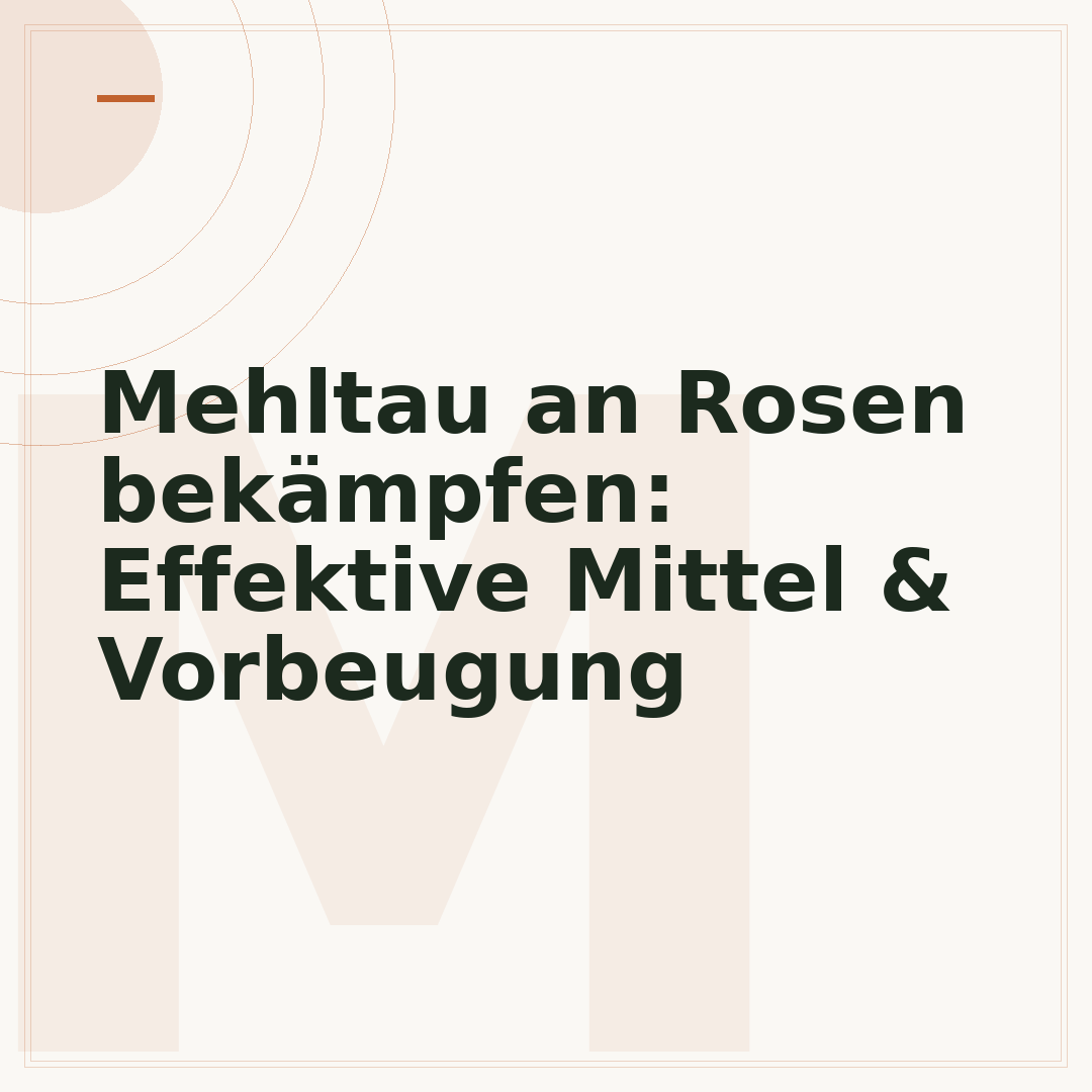 Mehltau an Rosen bekämpfen: Effektive Mittel & Vorbeugung