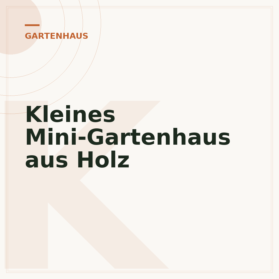 Kleines Mini-Gartenhaus aus Holz