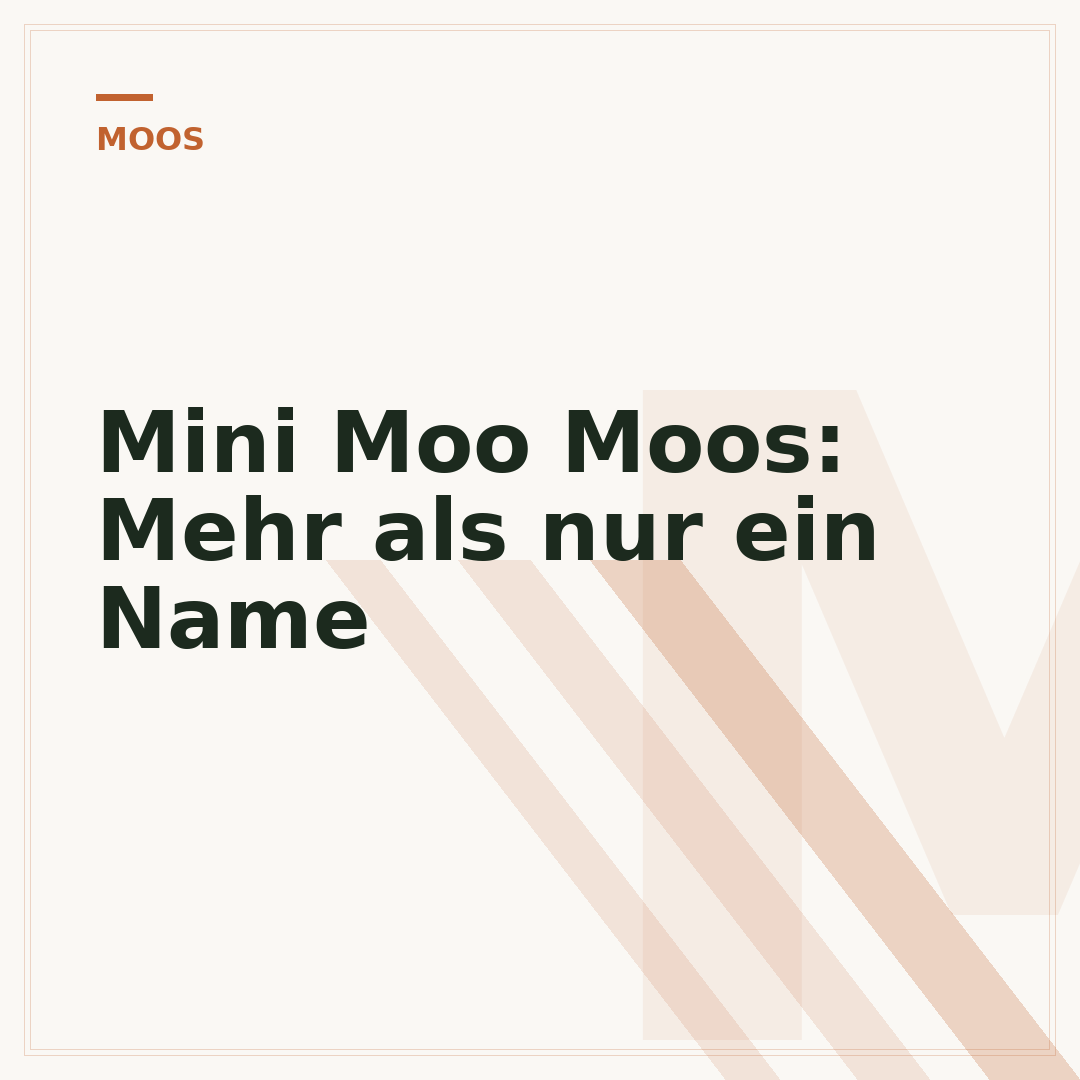 Mini Moo Moos: Mehr als nur ein Name
