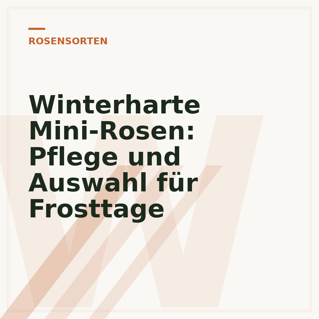Winterharte Mini-Rosen: Pflege und Auswahl für Frosttage
