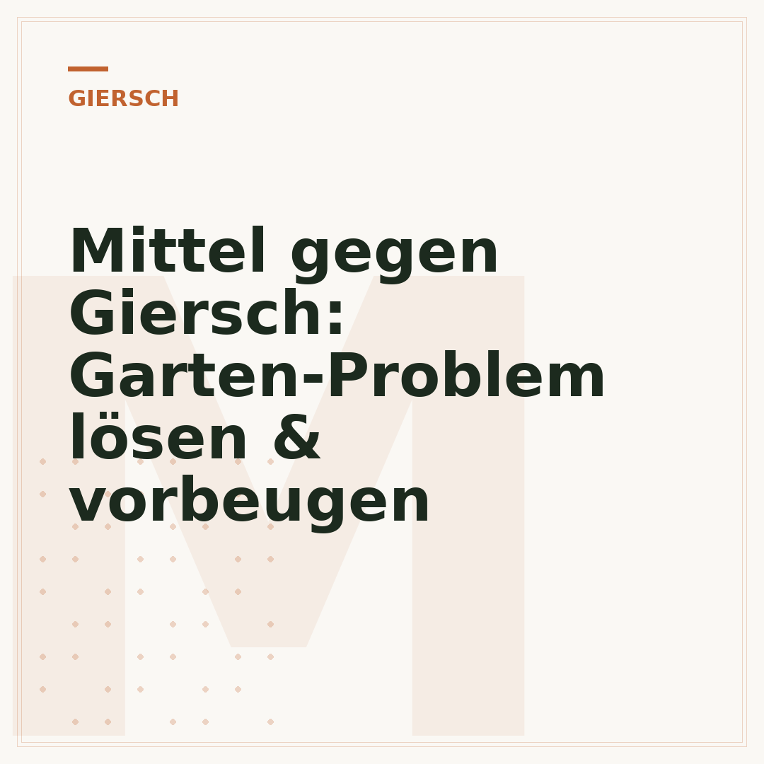 Mittel gegen Giersch: Garten-Problem lösen & vorbeugen