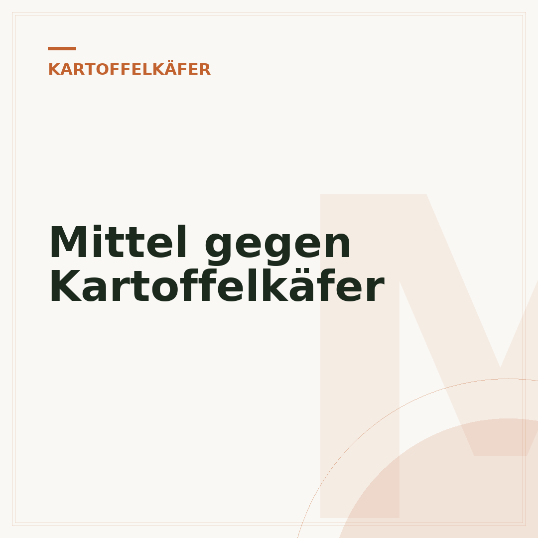 Mittel gegen Kartoffelkäfer