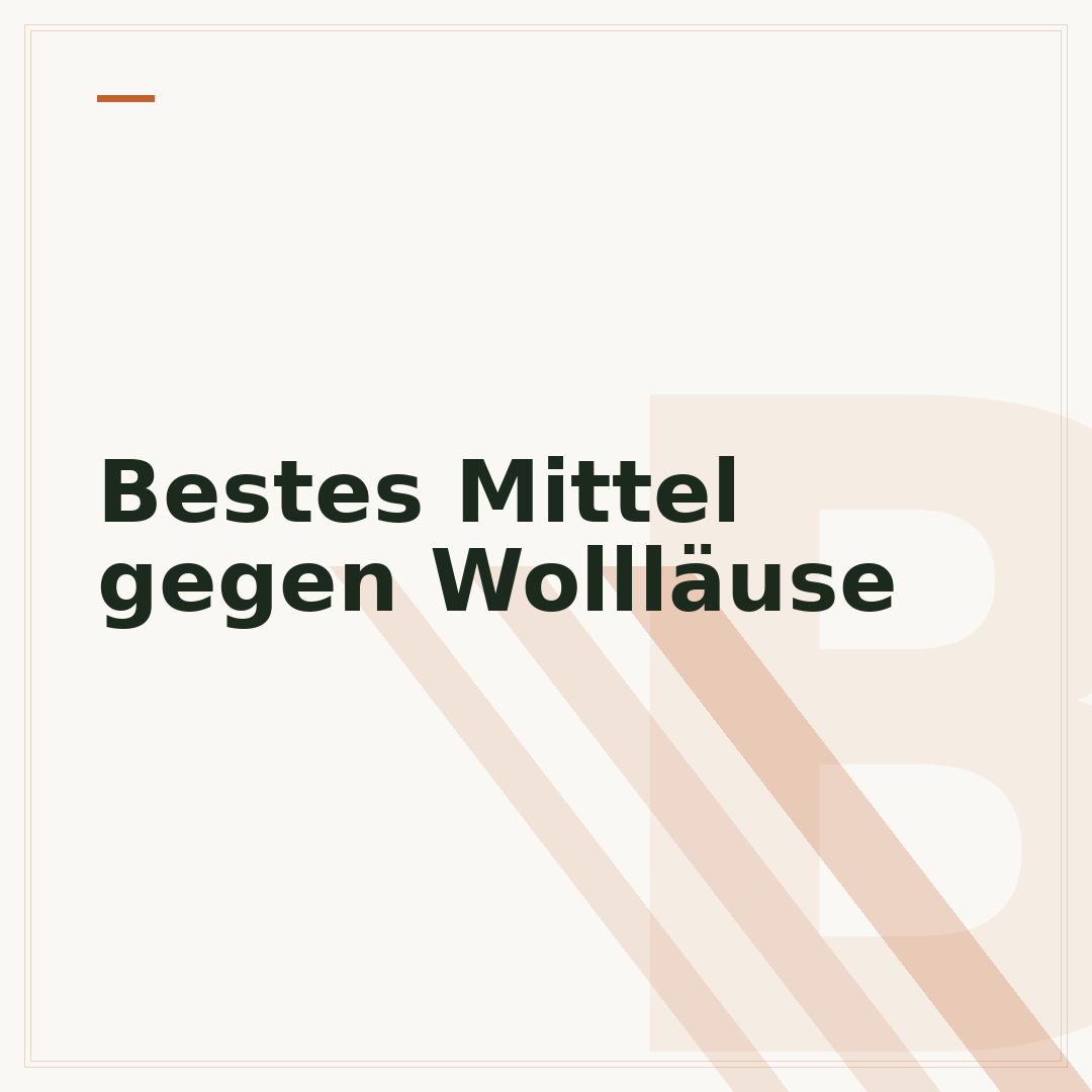 Bestes Mittel gegen Wollläuse
