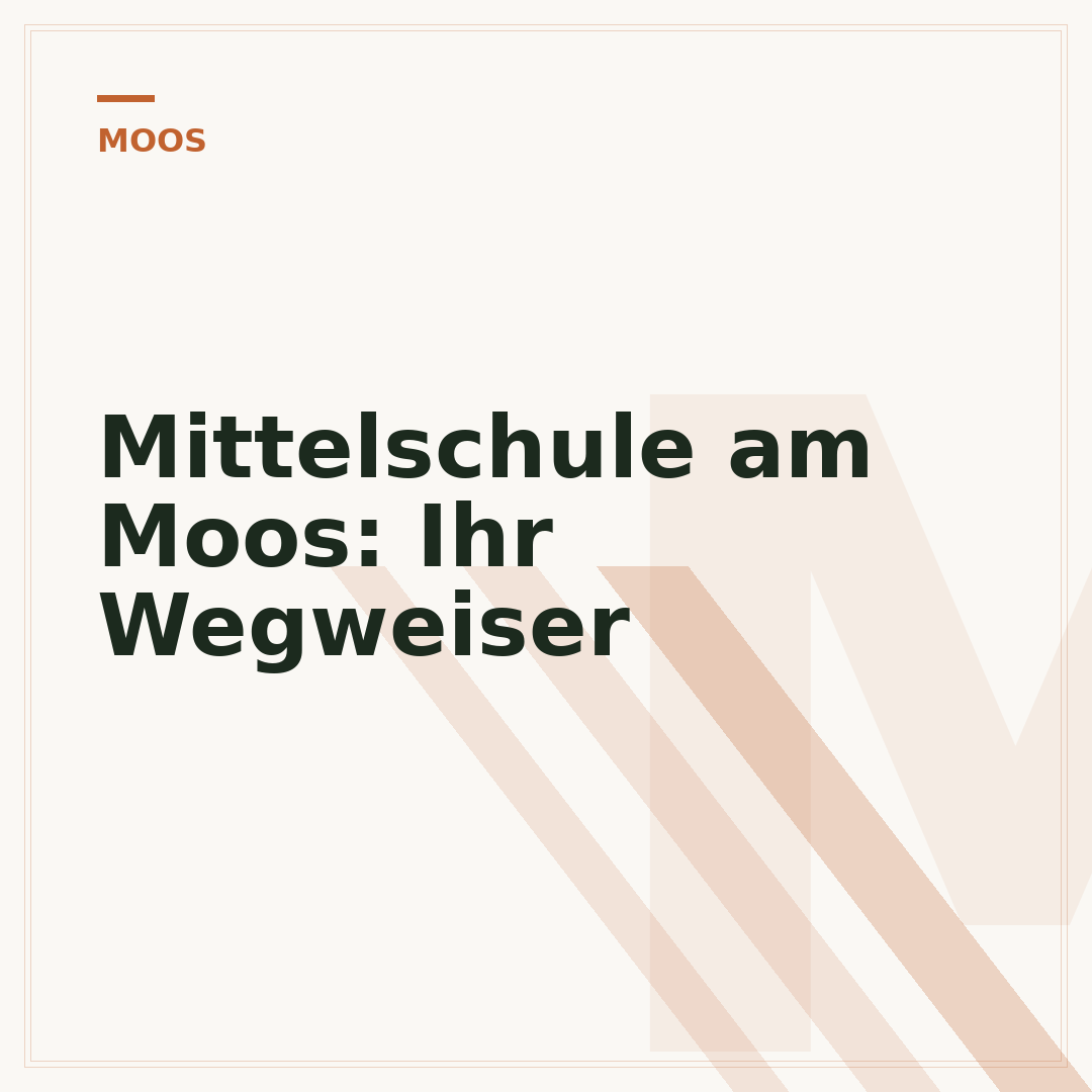 Mittelschule am Moos: Ihr Wegweiser