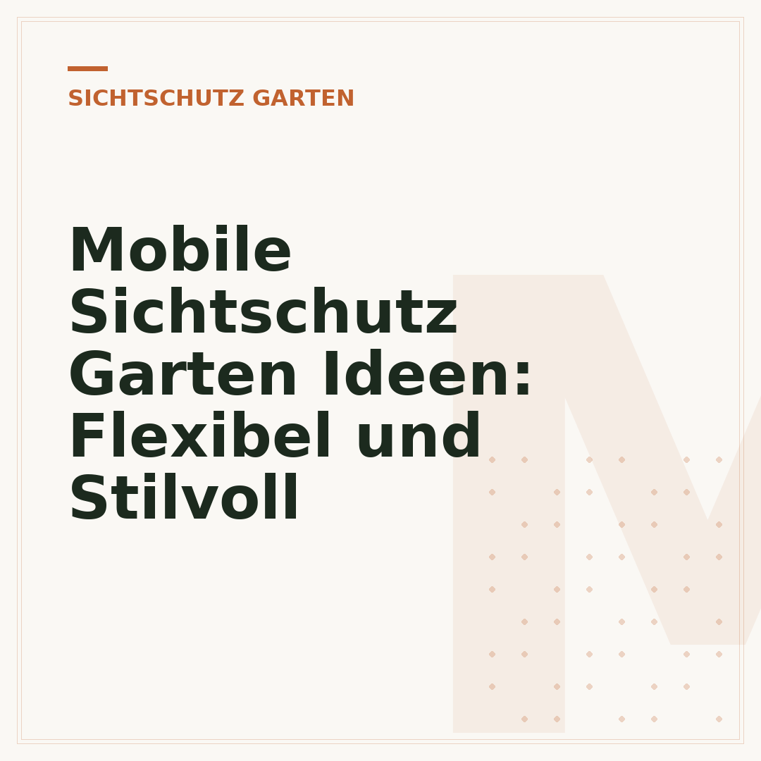Mobile Sichtschutz Garten Ideen: Flexibel und Stilvoll