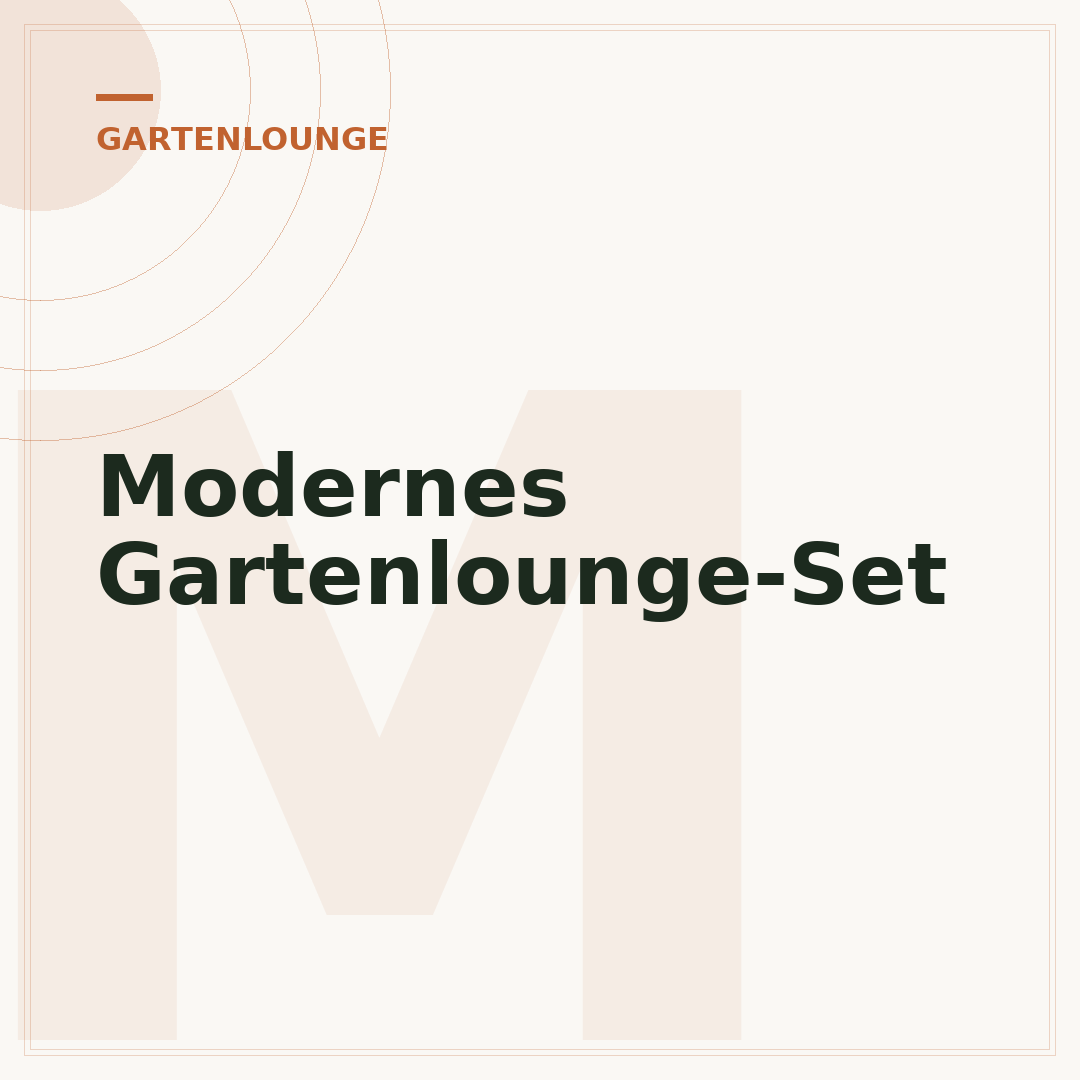 Modernes Gartenlounge-Set