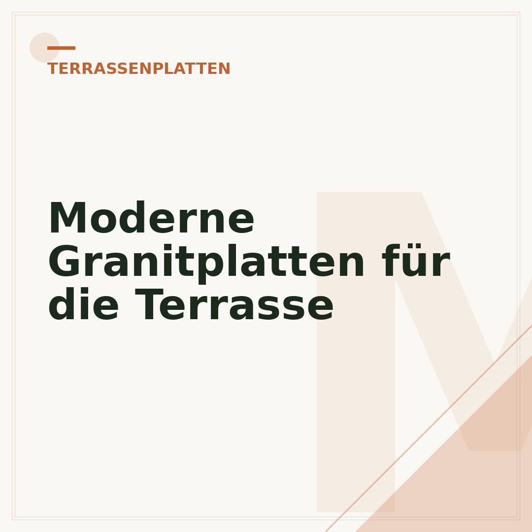 Moderne Granitplatten für die Terrasse