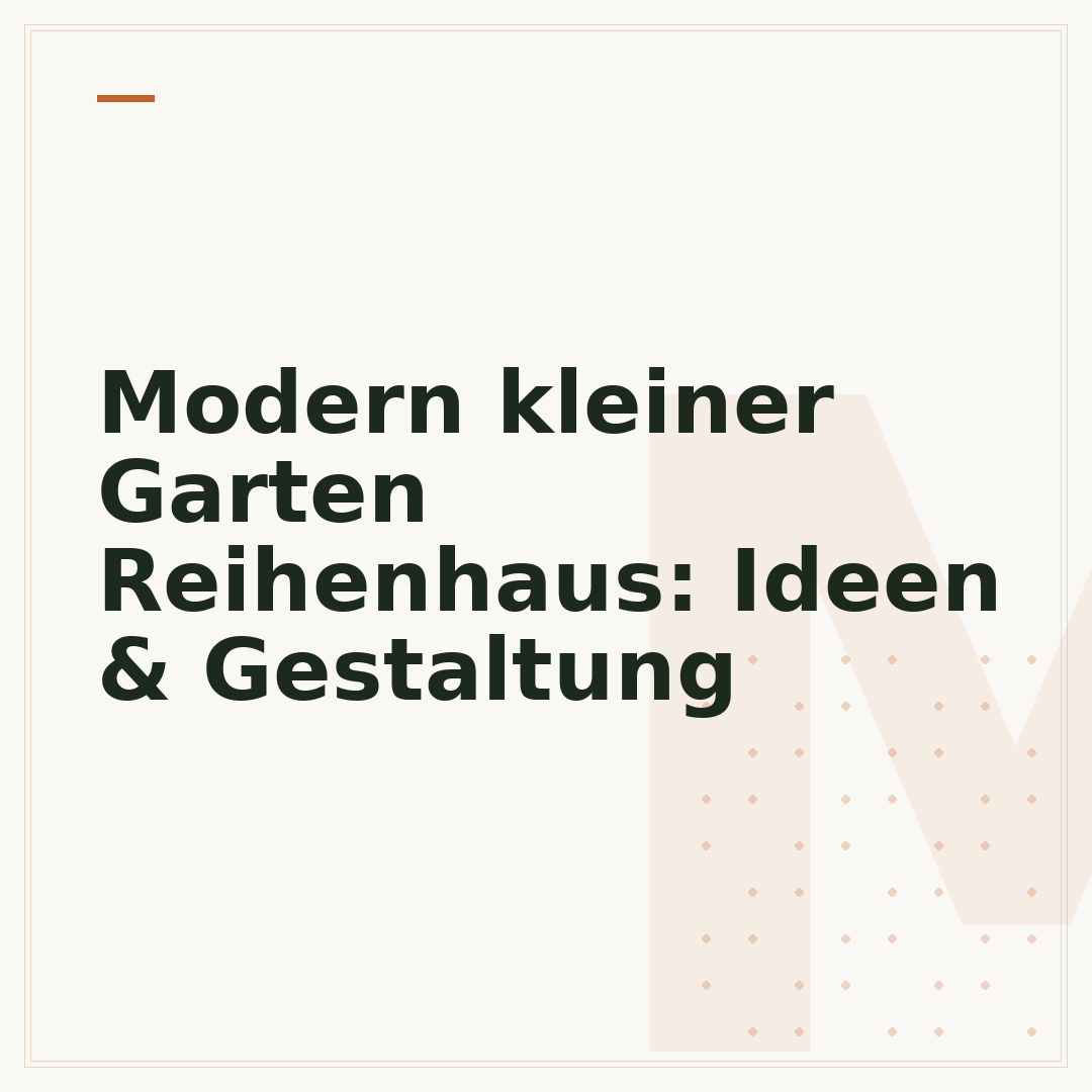 Modern kleiner Garten Reihenhaus: Ideen & Gestaltung