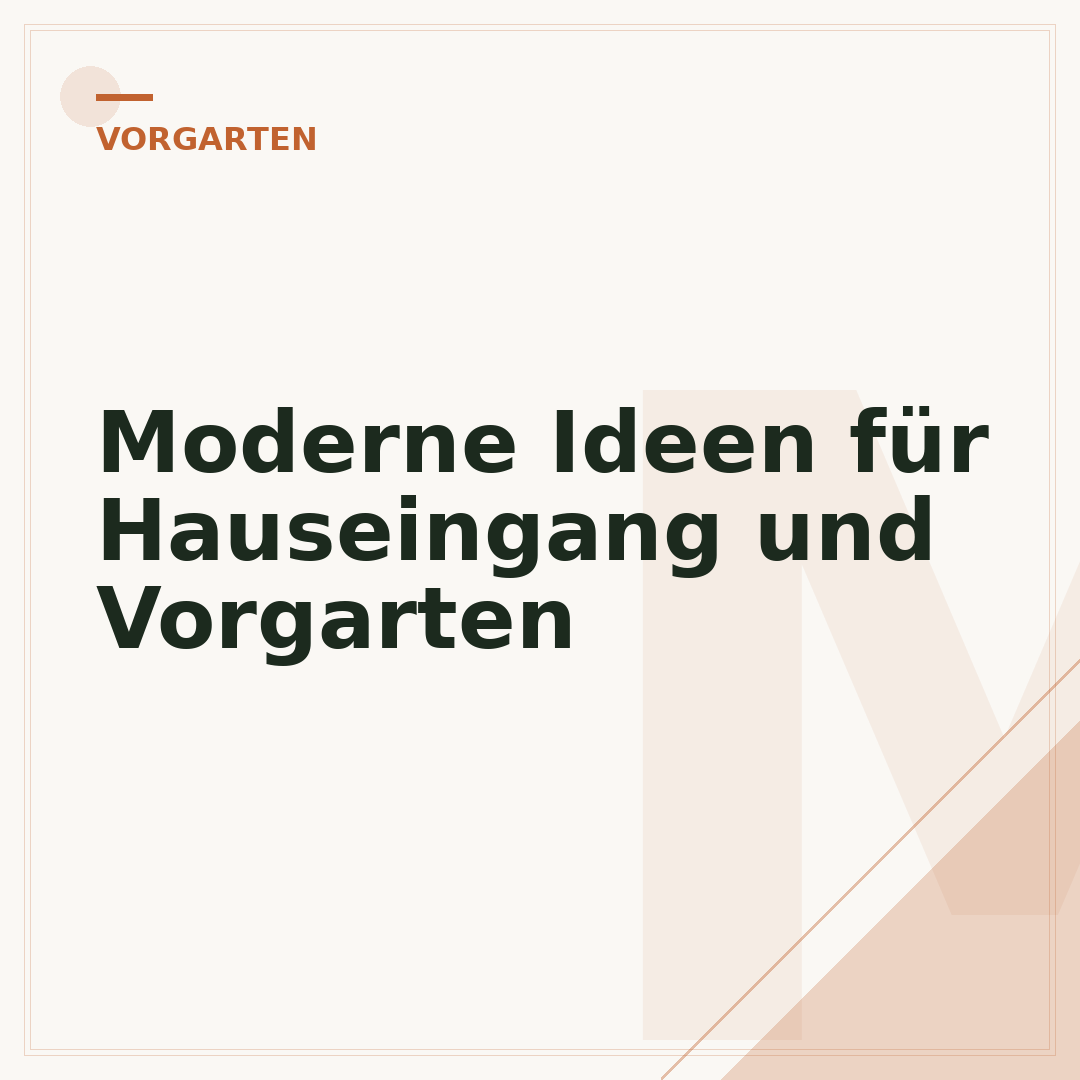 Moderne Ideen für Hauseingang und Vorgarten