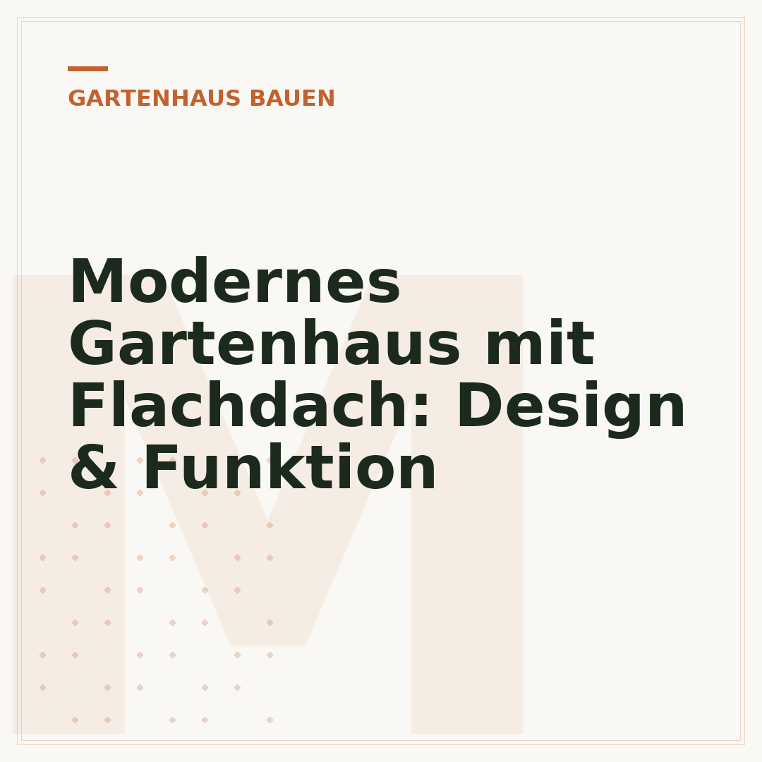 Modernes Gartenhaus mit Flachdach: Design & Funktion