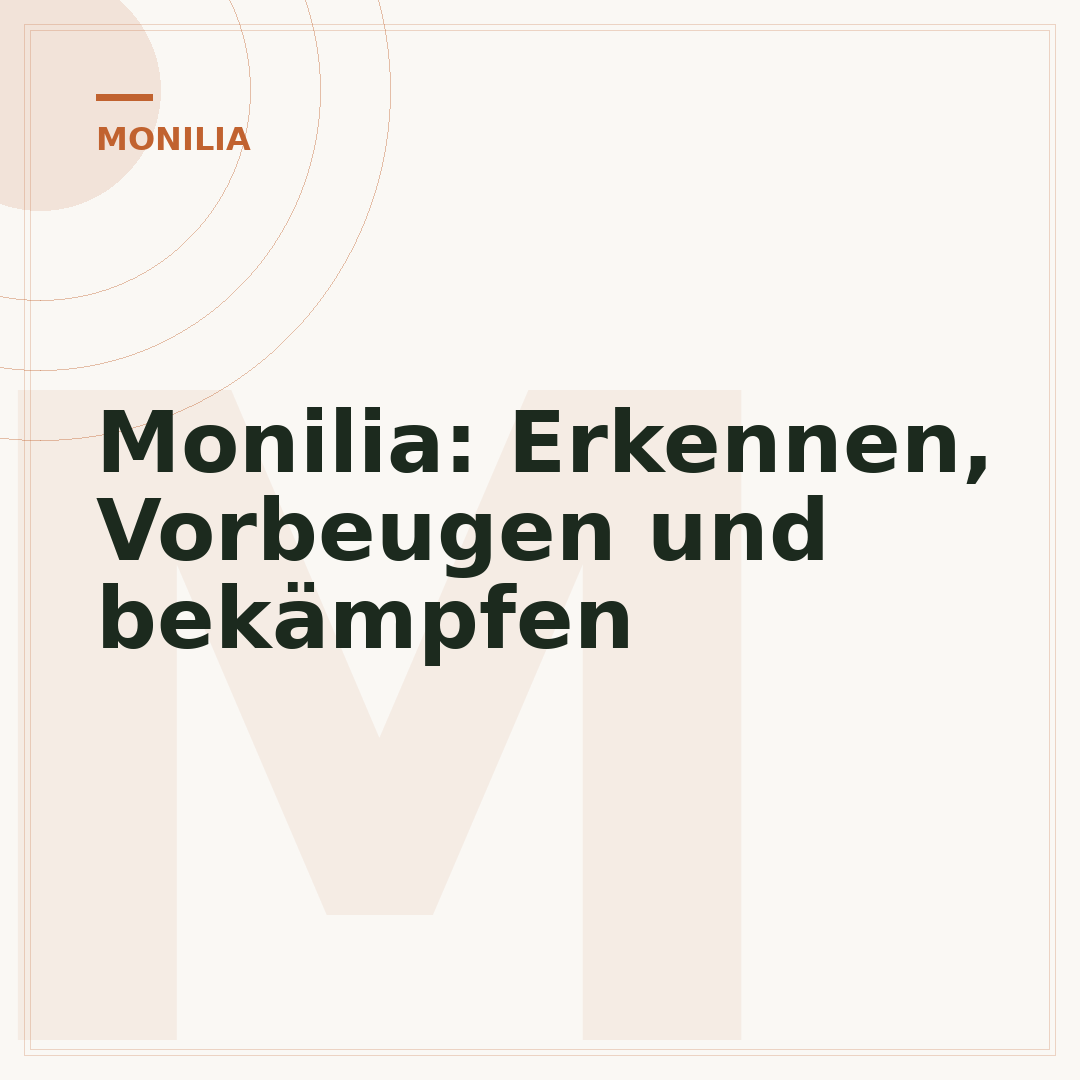 Monilia: Erkennen, Vorbeugen und bekämpfen
