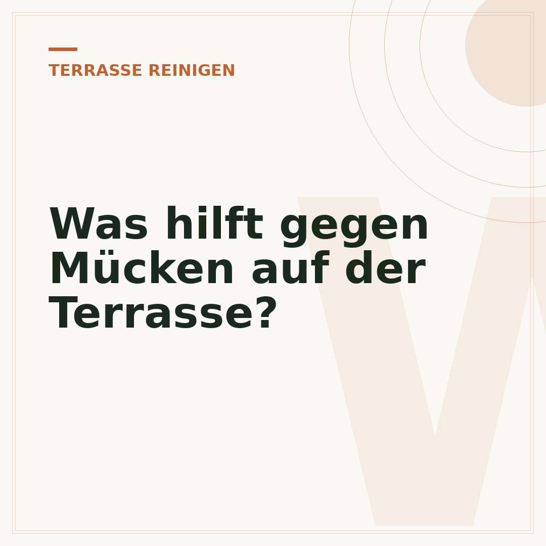 Was hilft gegen Mücken auf der Terrasse?