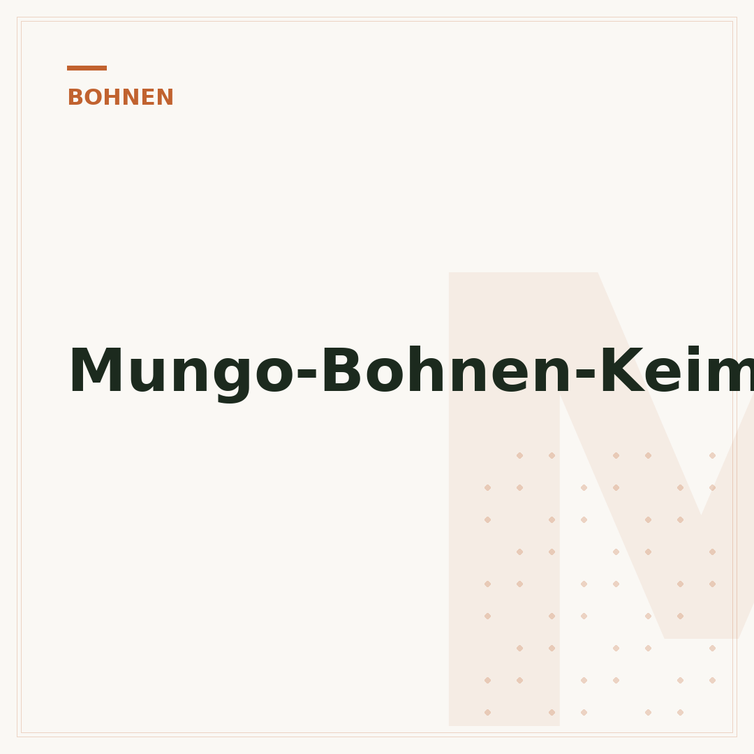 Mungo-Bohnen-Keimlinge
