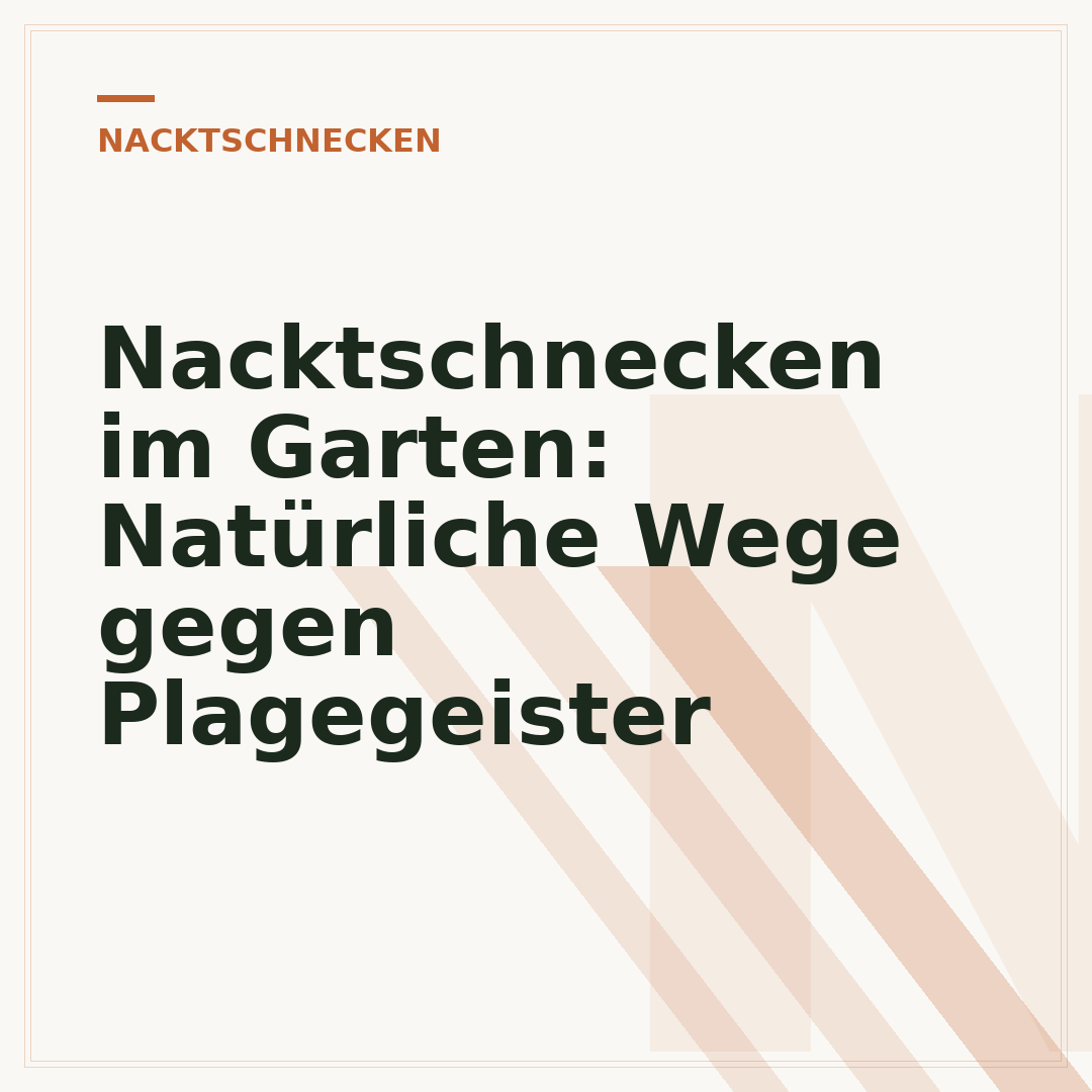 Nacktschnecken im Garten: Natürliche Wege gegen Plagegeister