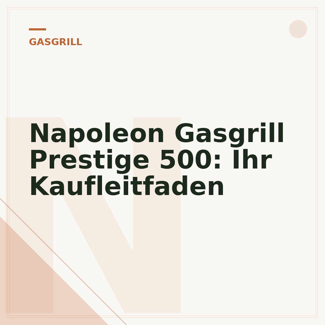 Napoleon Gasgrill Prestige 500: Ihr Kaufleitfaden