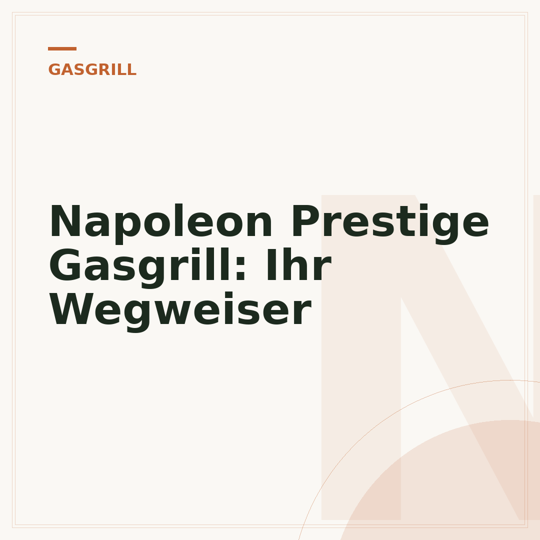 Napoleon Prestige Gasgrill: Ihr Wegweiser