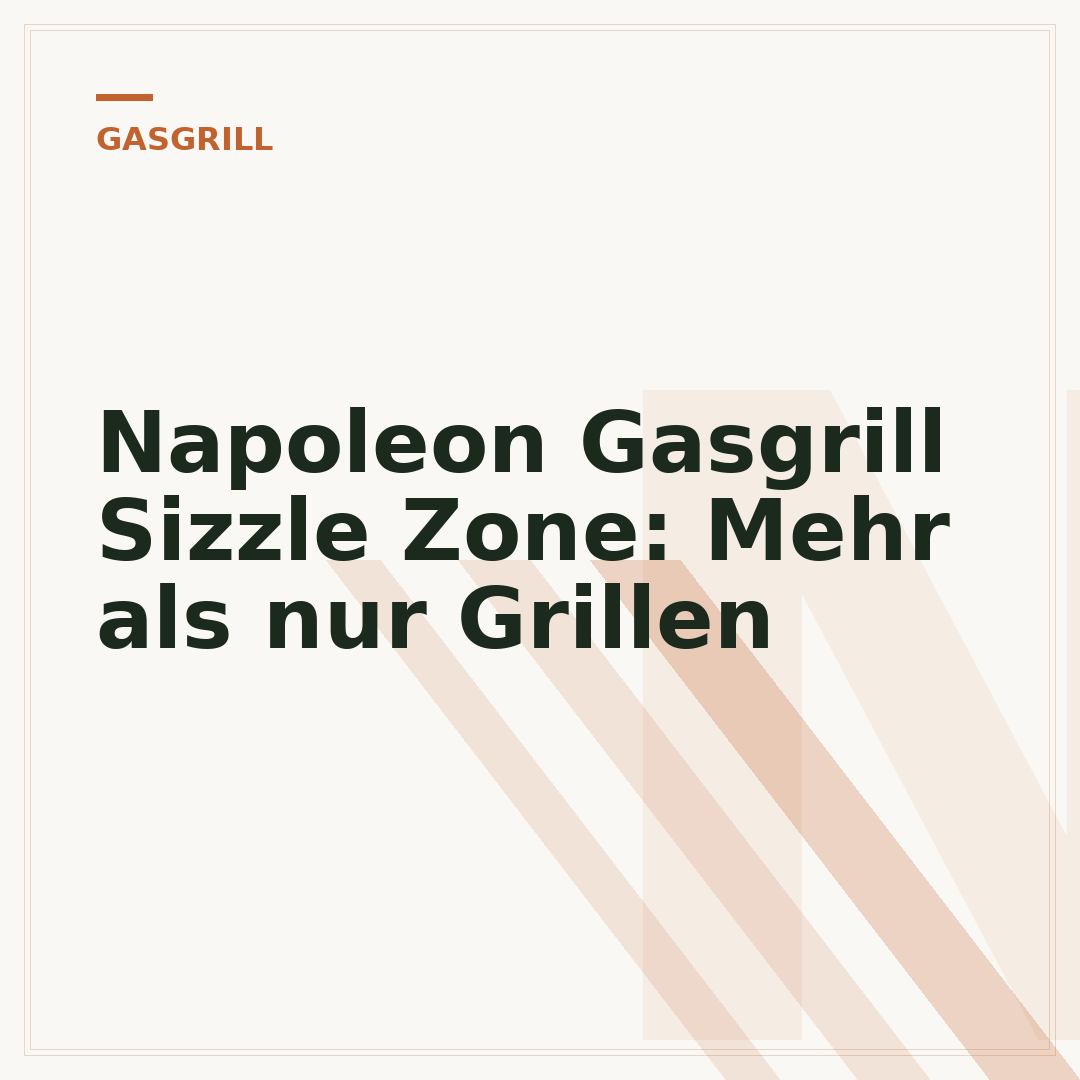 Napoleon Gasgrill Sizzle Zone: Mehr als nur Grillen