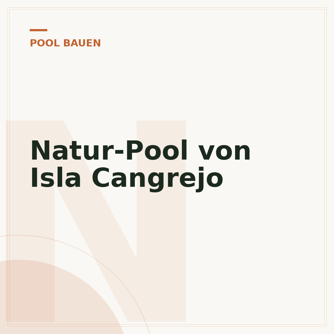 Natur-Pool von Isla Cangrejo